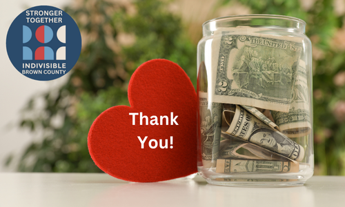 donations for Indivisible Brown County