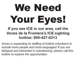 report ICE in our area