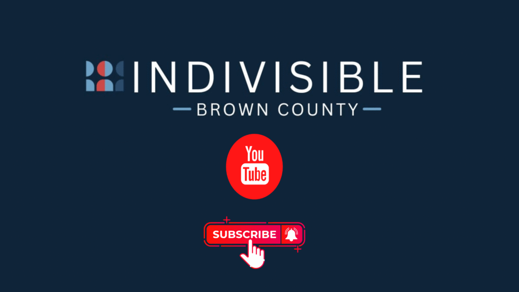 Indivisible Brown County YouTube channel banner