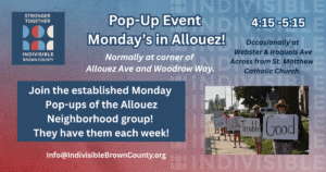 Pop-Up in Allouez Neighborhood every Monday