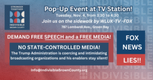 WLUK pop up free speech 11.4