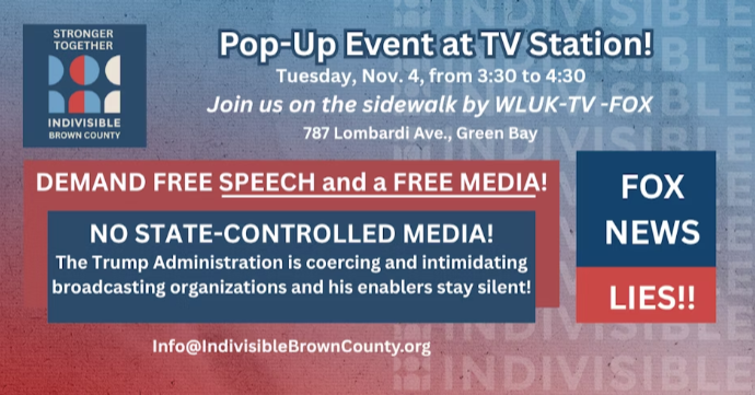WLUK pop up free speech 11.4