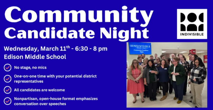 community canidate night 3.11